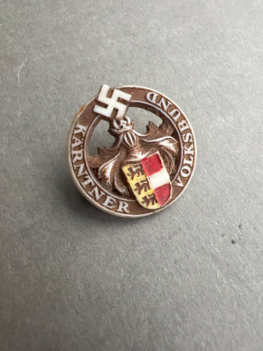 WW2 Tysk Østrigsk "Kärntner Volksbund" Medlemsmærke. Sjælden! Original.