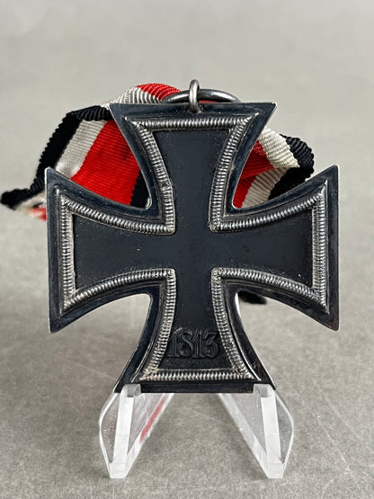 WW2 Tysk Jernkors 2. Klasse. Stemplet fremstiller "65" i ringen. Original.