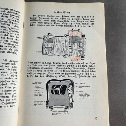 WW2 Tysk Tidlig HJ Instruktionsbog. Fra 1933. Sjælden. Original.