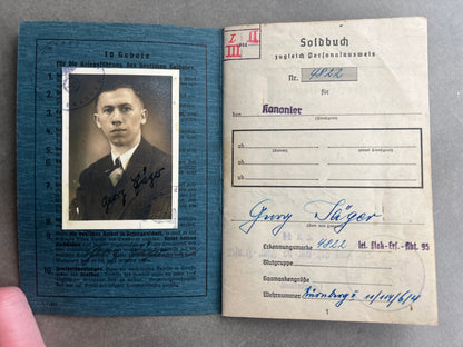 WW2 Tysk Senkrigs Luftwaffe Soldbuch. Original.