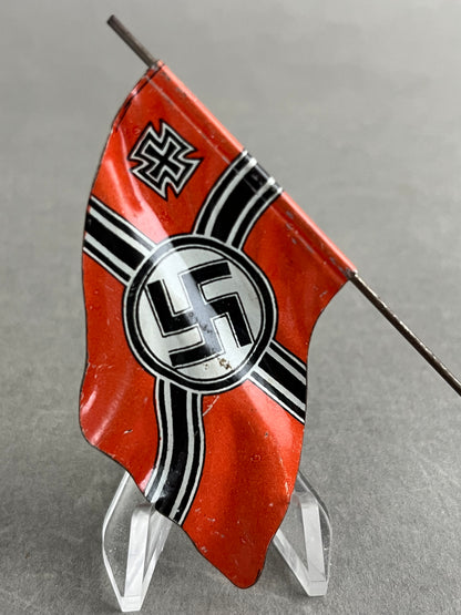 WW2 Tysk Kriegsmarine Lineol Flag. Original.