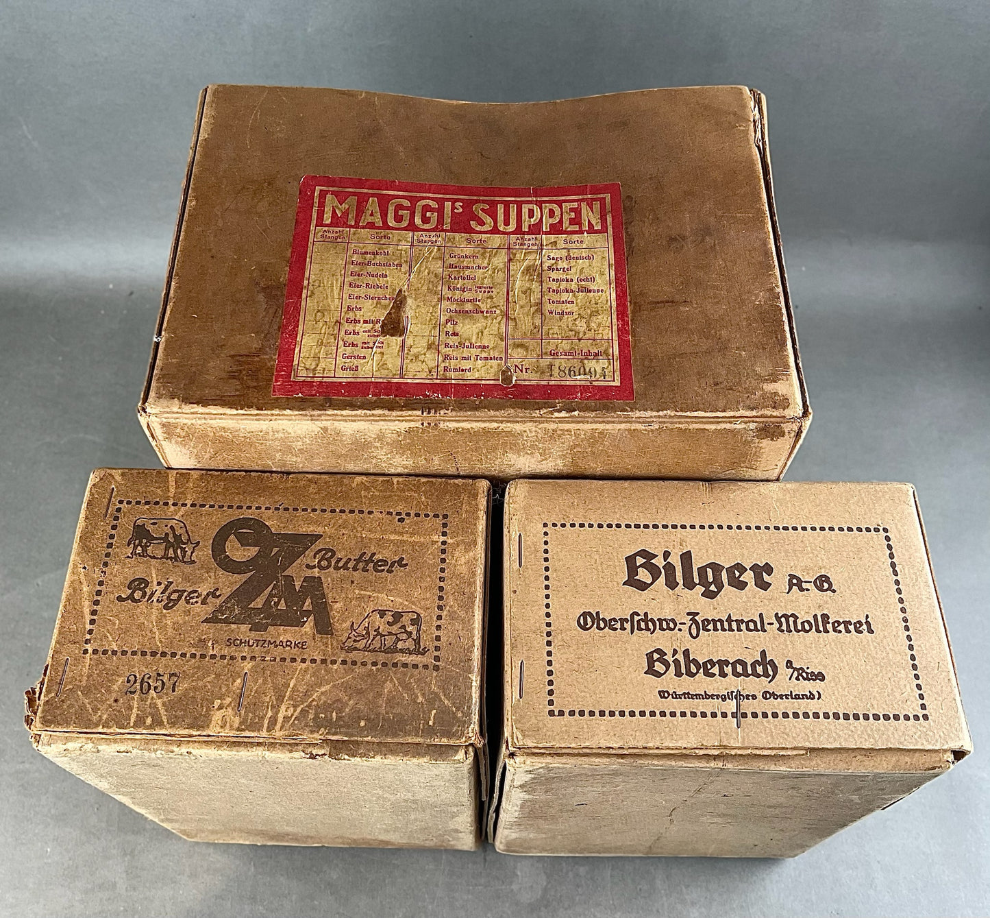 WW2 Tysk Større kasser til forplejning. Sjældne. Original.