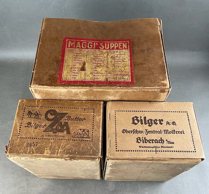 WW2 Tysk Større kasser til forplejning. Sjældne. Original.