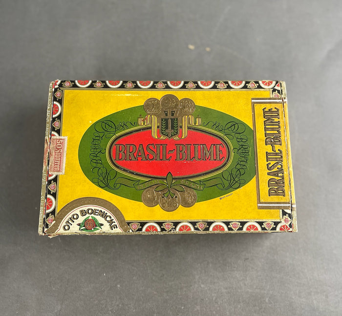 WW2 Tysk Cigaræske. Banderole med ørn og hagekors. Original.