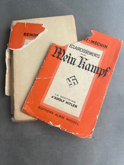 WW2 Tysk "Mein Kampf" på Fransk. Forsiden er løs. Original.