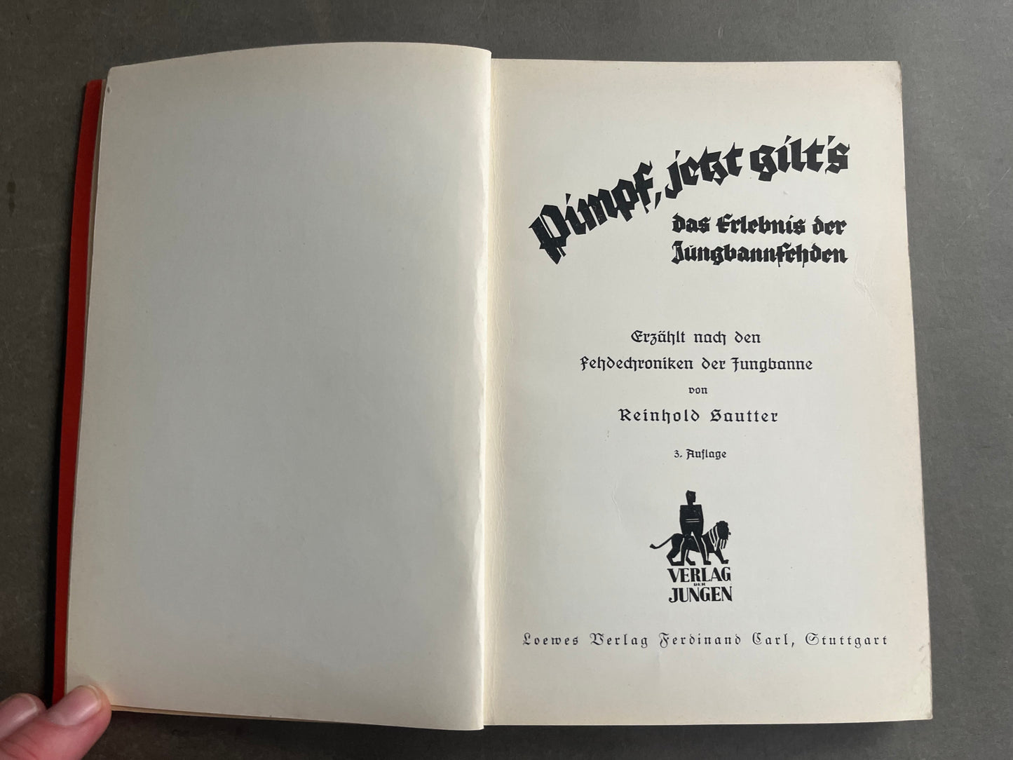 WW2 Tysk HJ Bog. Med Hilsen/Dedikation. Mange gode billeder. Original.