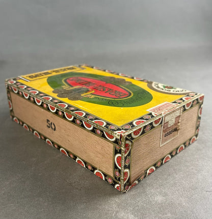 WW2 Tysk Cigaræske. Banderole med ørn og hagekors. Original.