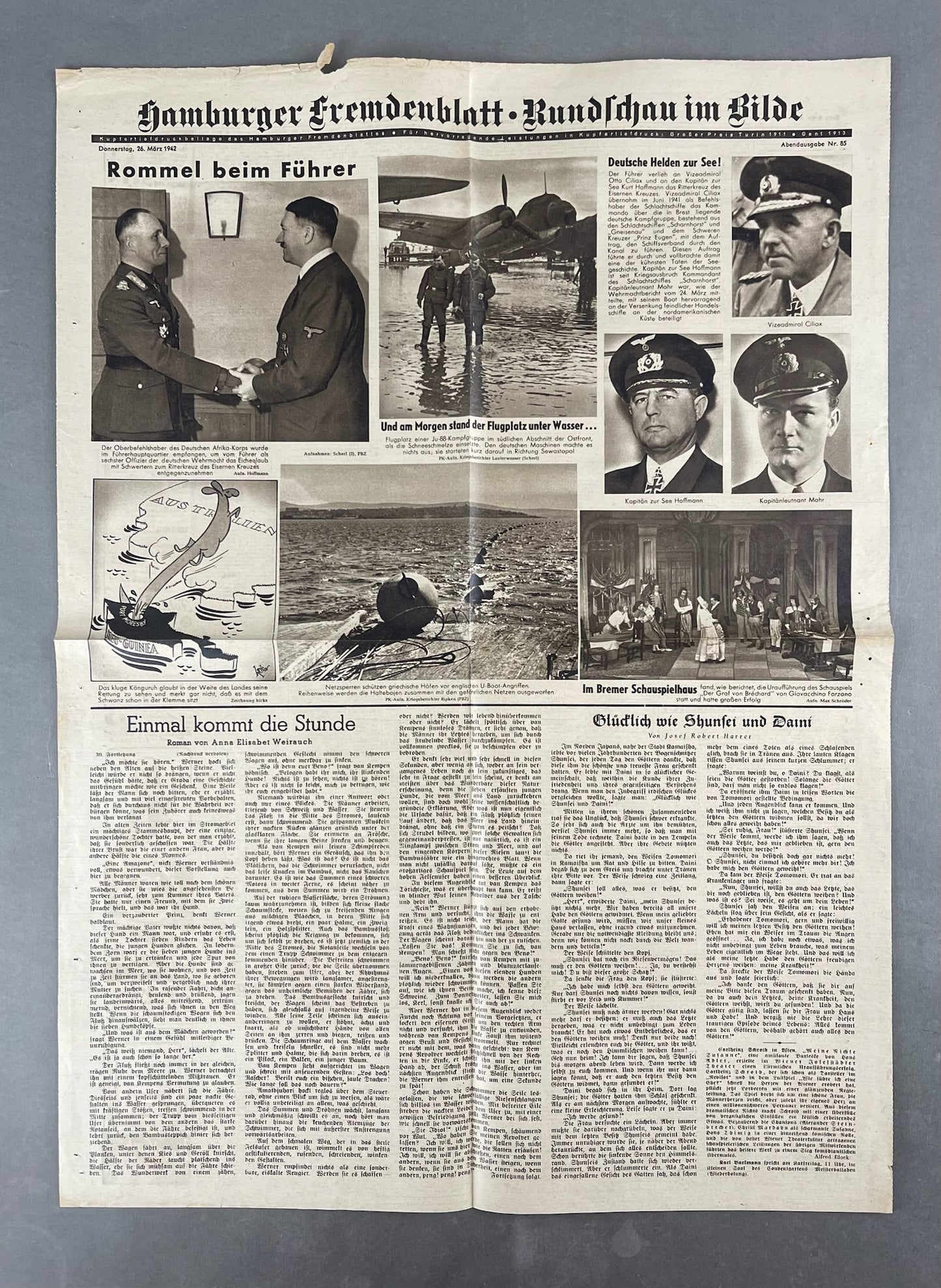 WW2 Tysk Avis/Blad. Original.