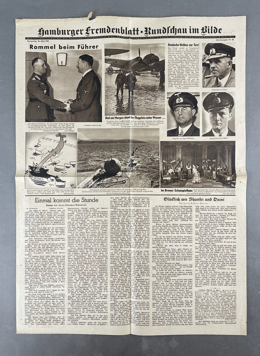 WW2 Tysk Avis/Blad. Original.