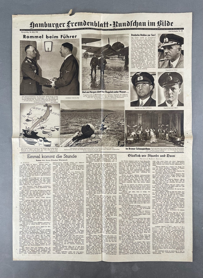 WW2 Tysk Avis/Blad. Original.