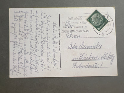 WW2 Tysk Luftschutz "Feldpost". Original.