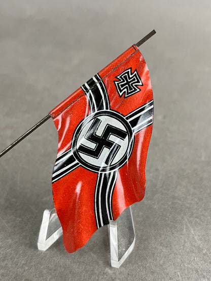 WW2 Tysk Kriegsmarine Lineol Flag. Original.