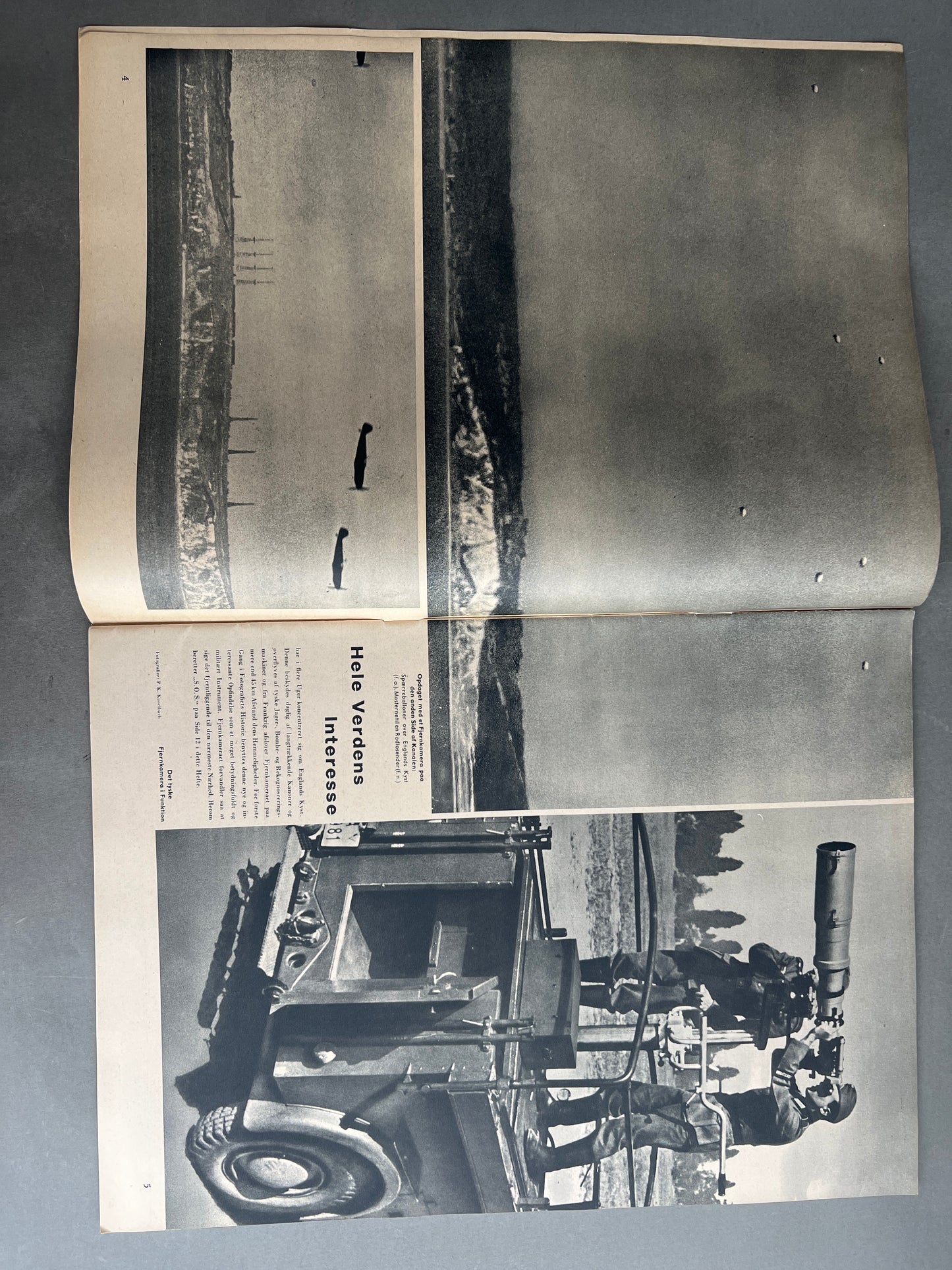 WW2 Tysk/Dansk Signal Blad. Original.