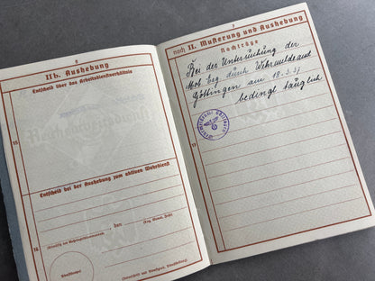 WW2 Tysk Wehrpass "Heer". Original.