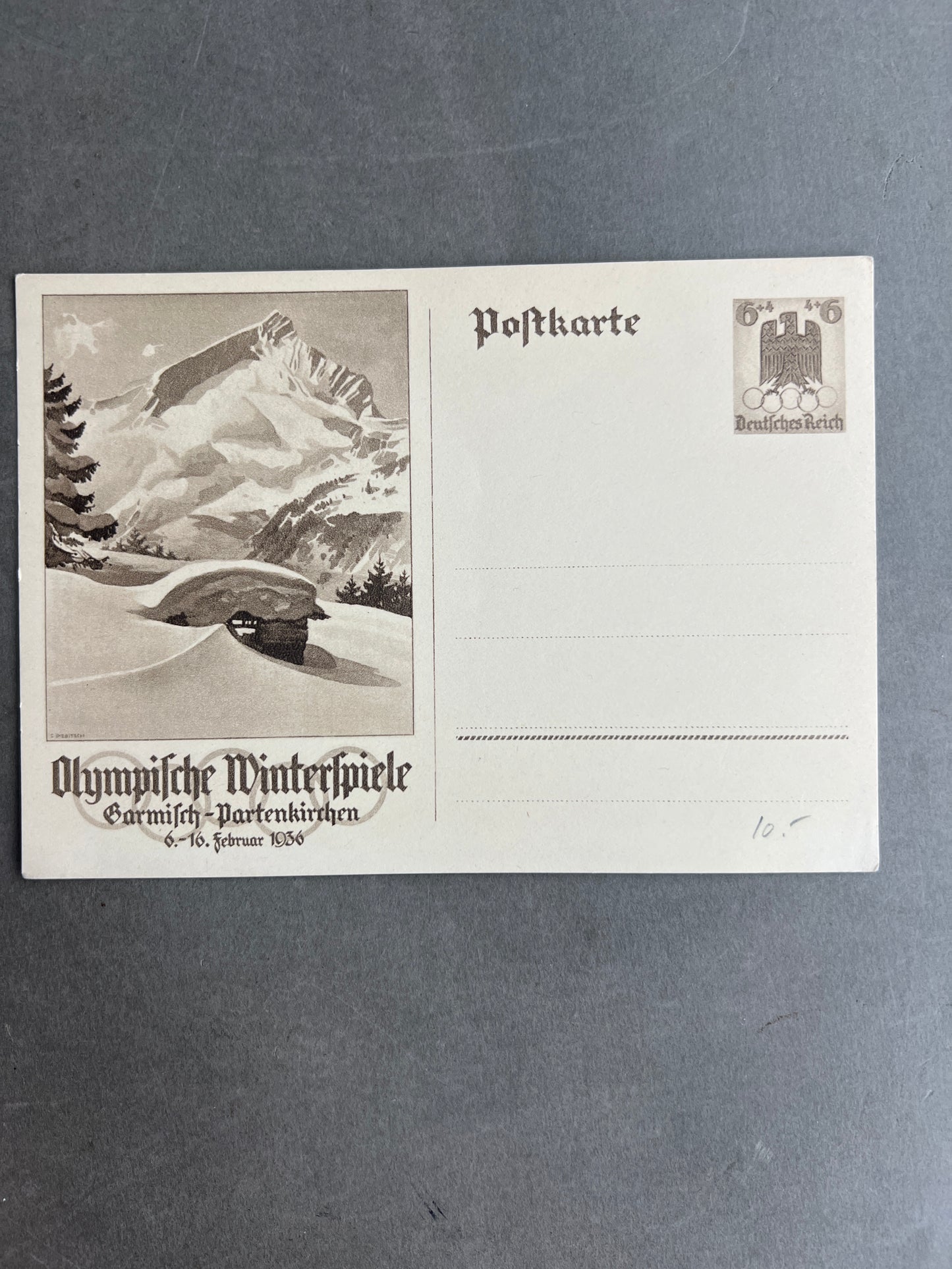 WW2 Tysk Postkort. Original.