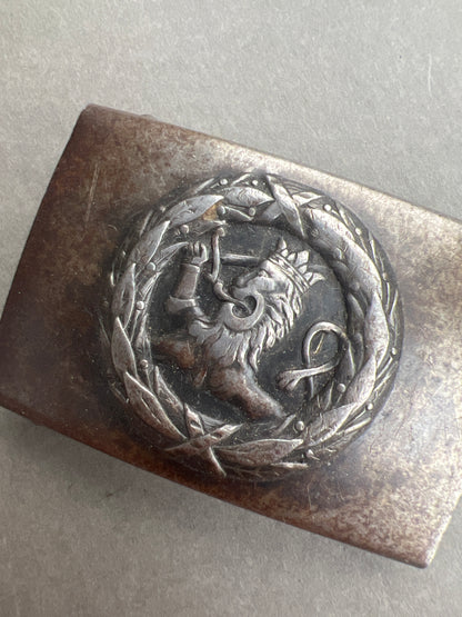 WW2 Finsk Bæltespænde. Også brugt af de danske Finlandsfrivillige. Original.