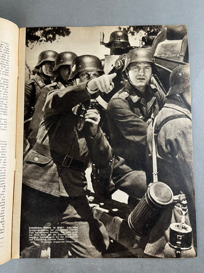 WW2 Tysk "Die Woche" Blad. Gebirgsjäger forside. Original.