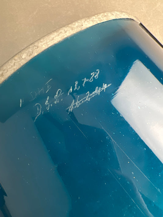 WW2 Tysk "Deutsche Strassenbahn" (Sporvogn) Lygte/Signal glas. Med ørn. A4-størrelse. Original.