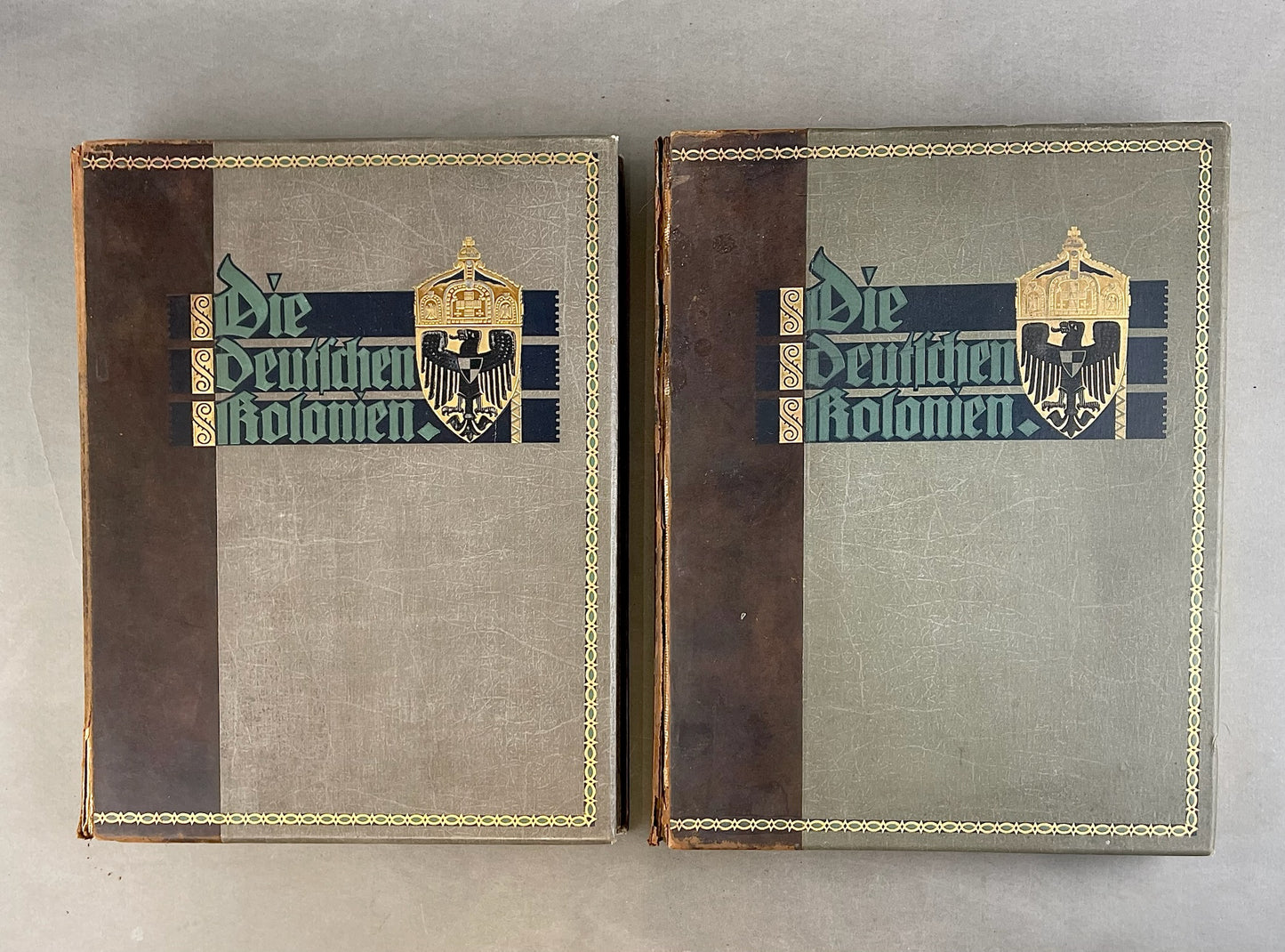 WW1/WW2 Tyske Bøger "Die Deutsche Kolonien. Store(A3), tykke og dekorative. Original.