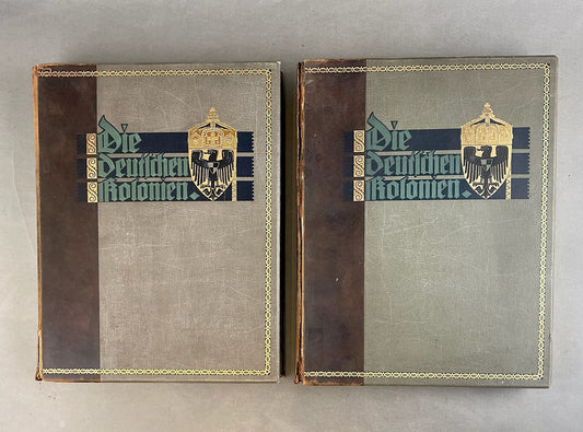 WW1/WW2 Tyske Bøger "Die Deutsche Kolonien. Store(A3), tykke og dekorative. Original.