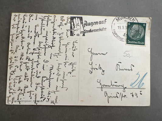 WW2 Tysk NSDAP Postkort. Original.