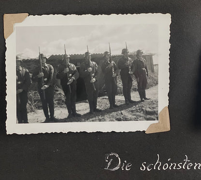 WW2 Tysk Wehrmacht Fotoalbum 1940'erne. MANGE(!) gode billeder fra felttoget i Frankrig. Original.