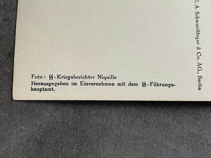 WW2 Tysk Waffen-SS Postkort. Original.