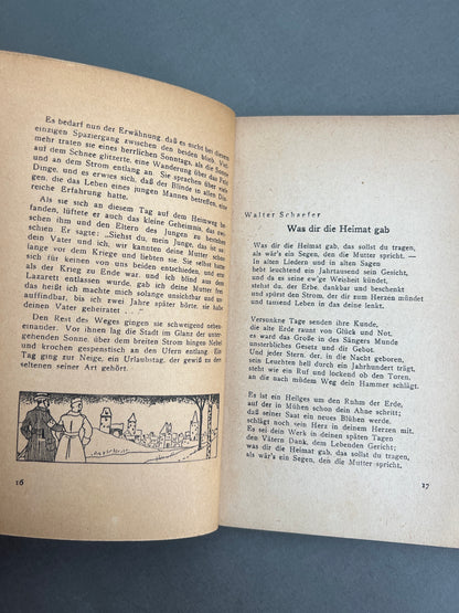 WW2 Tysk Wehrmacht/NSDAP Bog. Original.