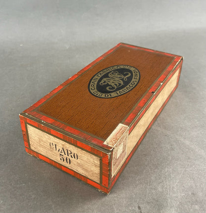 WW2 Tysk Cigar æske. Med banderole. Original.