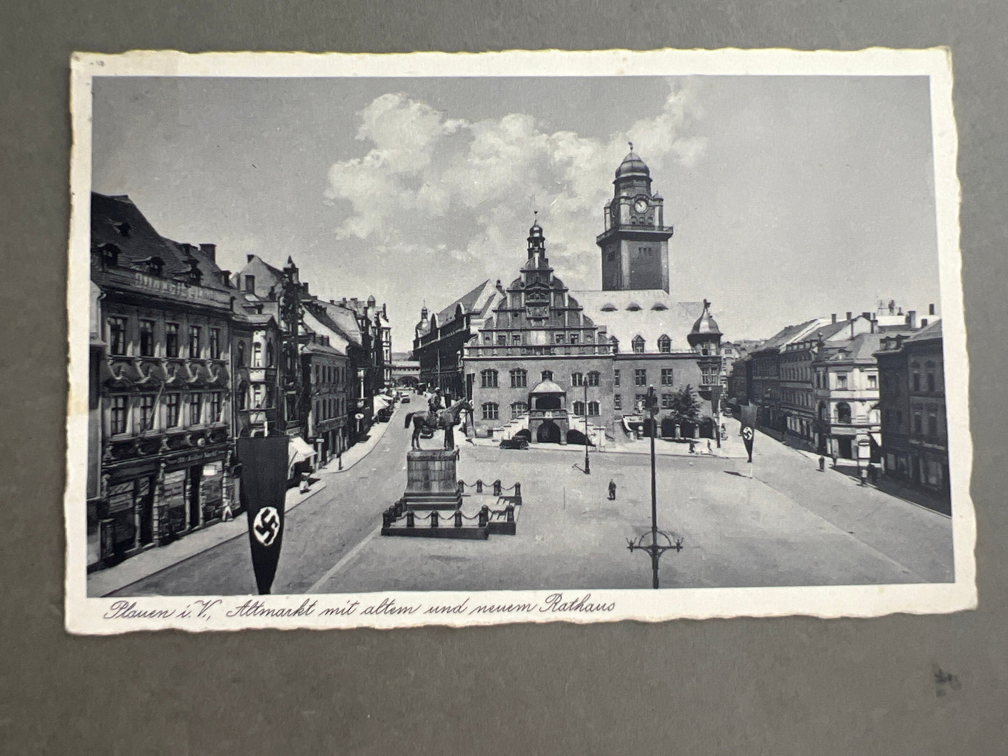 WW2 Tysk Postkort. NSDAP / Flag motiv. Original.