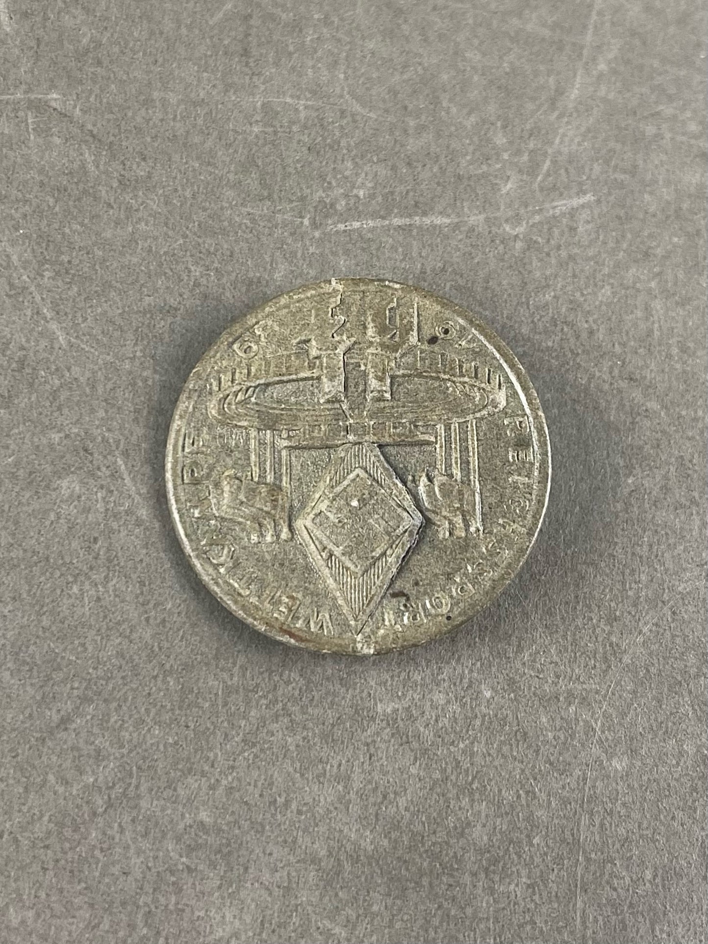 WW2 Tysk HJ Pap Tinnie fra 1936. Original.