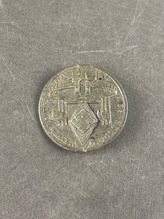 WW2 Tysk HJ Pap Tinnie fra 1936. Original.