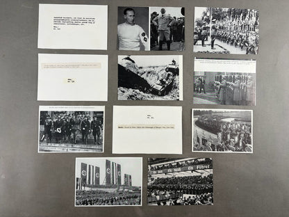 WW2 Tysk Lot af billeder i Postkort-størrelse. Genoptryk.