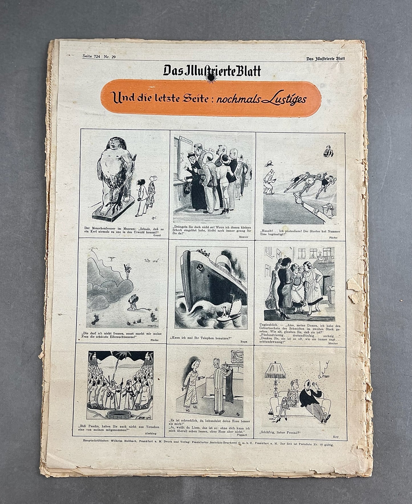 WW2 Tysk Reichswehr/Wehrmacht Blad. Stor! A3 Størrelse. Original.