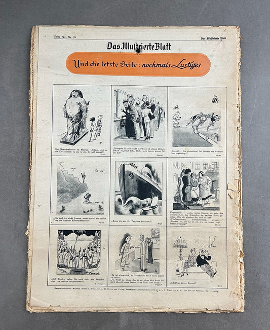 WW2 Tysk Reichswehr/Wehrmacht Blad. Stor! A3 Størrelse. Original.