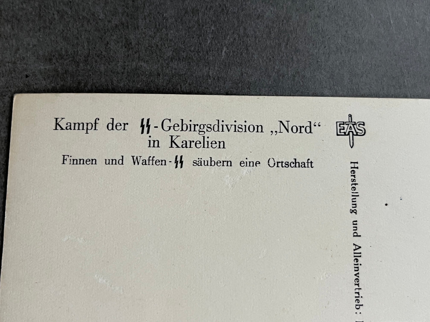 WW2 Tysk Waffen-SS Postkort. Original.