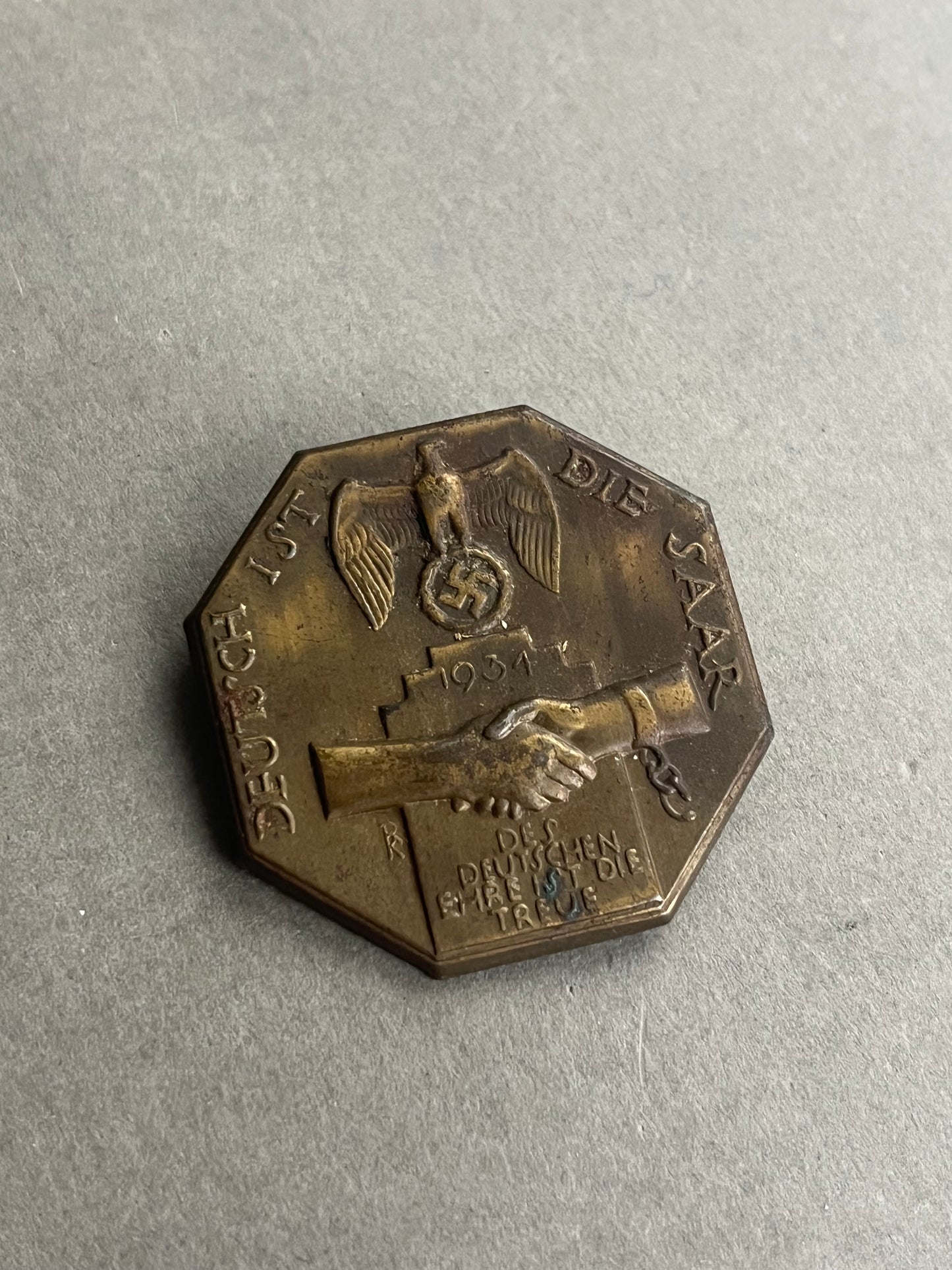 WW2 Tysk NSDAP Tinnie. Original.