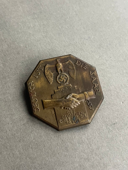 WW2 Tysk NSDAP Tinnie. Original.