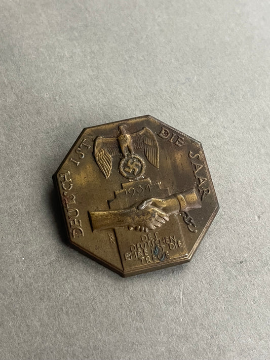 WW2 Tysk NSDAP Tinnie. Original.