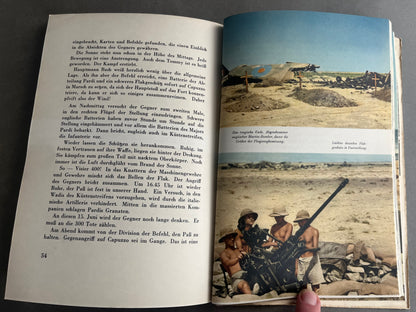 WW2 Tysk Bog om Afrikakorpset. Gode billeder i farve. Original.