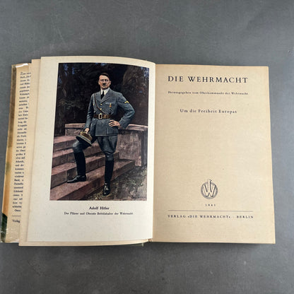 WW2 Tysk "Die Wehrmacht" Bog. Årgang 1941. Med omslag!. Original.
