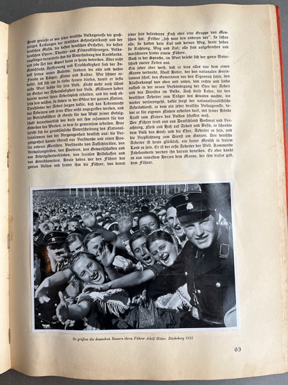 WW2 Tysk “Adolf Hitler” Cigaretten Album. Komplet med alle billeder! Original.