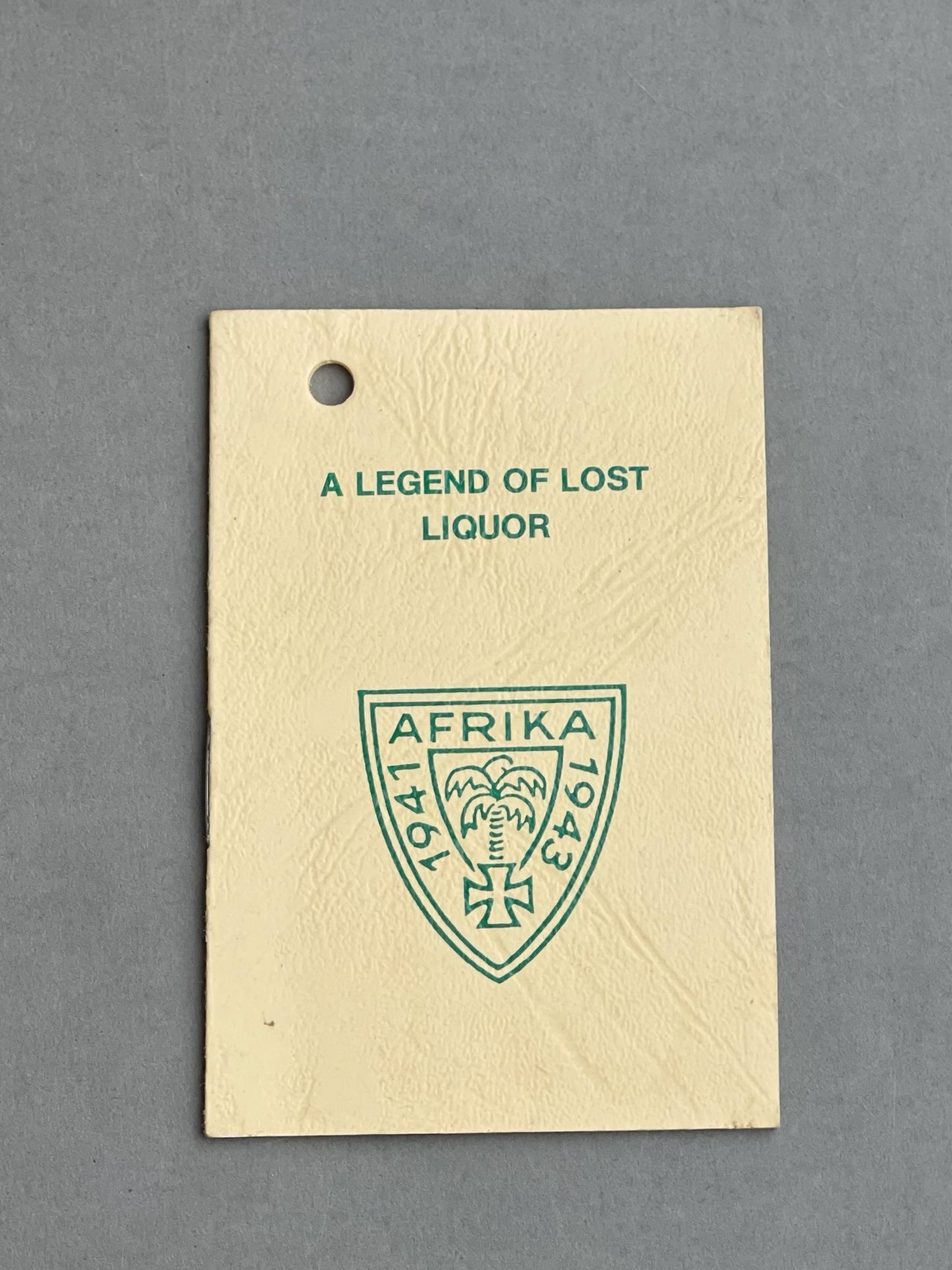 WW2 Amerikansk lille hæfte om Afrika Korpset. Lavet efter krigen.