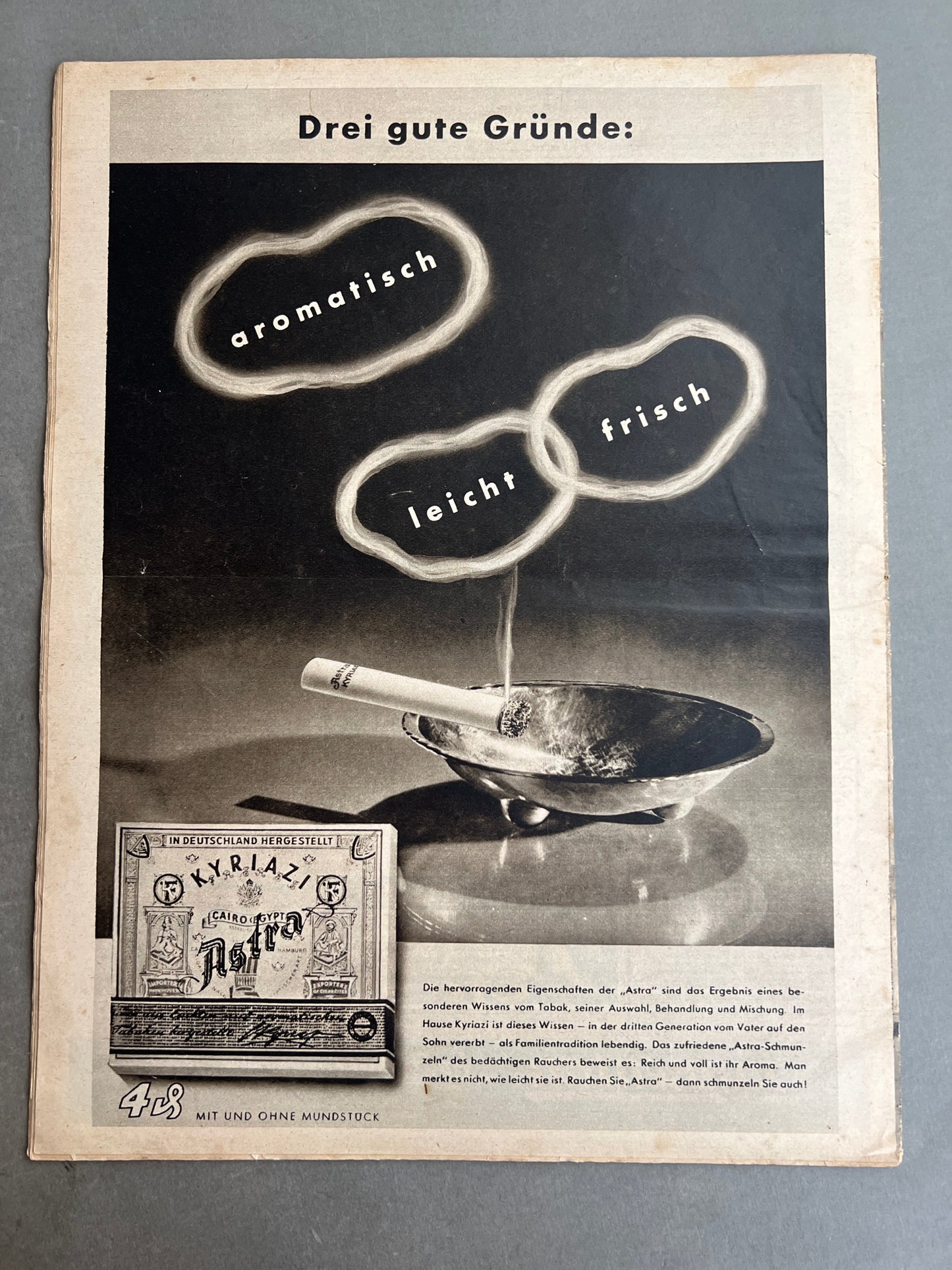 WW2 Tysk Luftwaffe "Der Adler" Blad. Original.