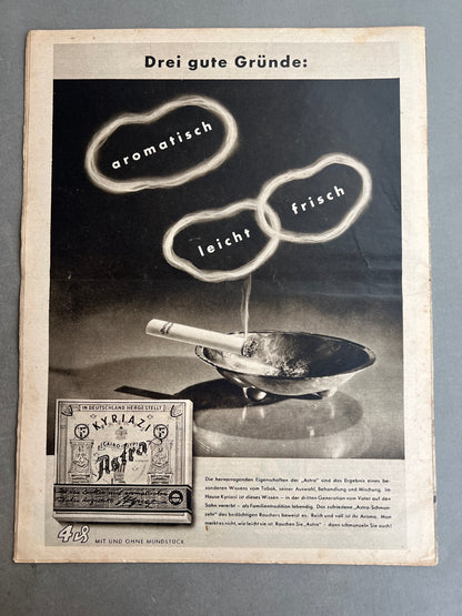 WW2 Tysk Luftwaffe "Der Adler" Blad. Original.