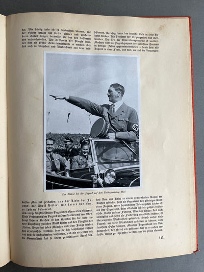 WW2 Tysk “Adolf Hitler” Cigaretten Album. Komplet med alle billeder! Original.