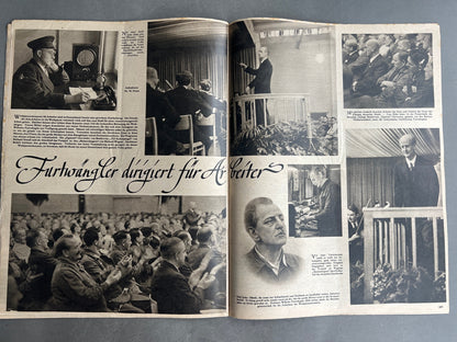 WW2 Tysk Luftwaffe "Der Adler" Blad. Original.