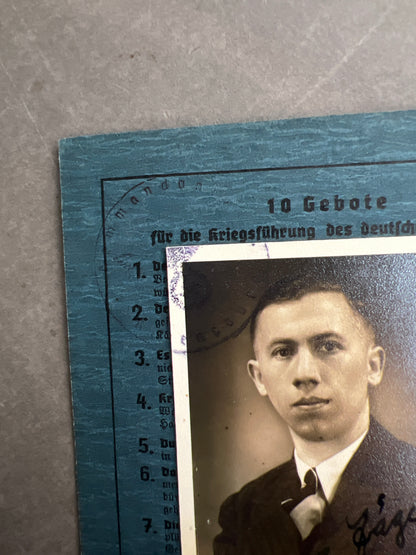 WW2 Tysk Senkrigs Luftwaffe Soldbuch. Original.