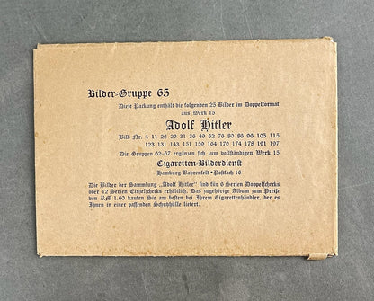 WW2 Tysk "Cigaretten Album" Billeder. 9 stk. 12x17 cm. Gode motiver. I omslag. Original.