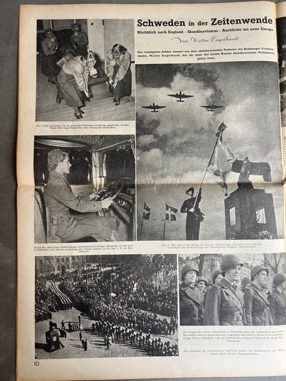 WW2 Tysk/Dansk "Kopenhagener Zeitung" Avis. Original. Original.